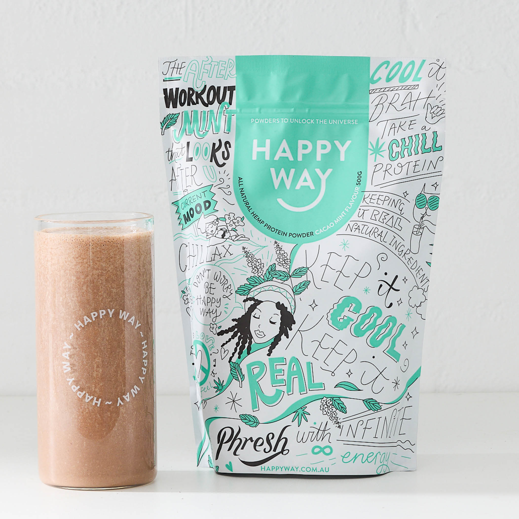 Cacao Mint Hemp Vegan Protein Powder 500g - Image 4