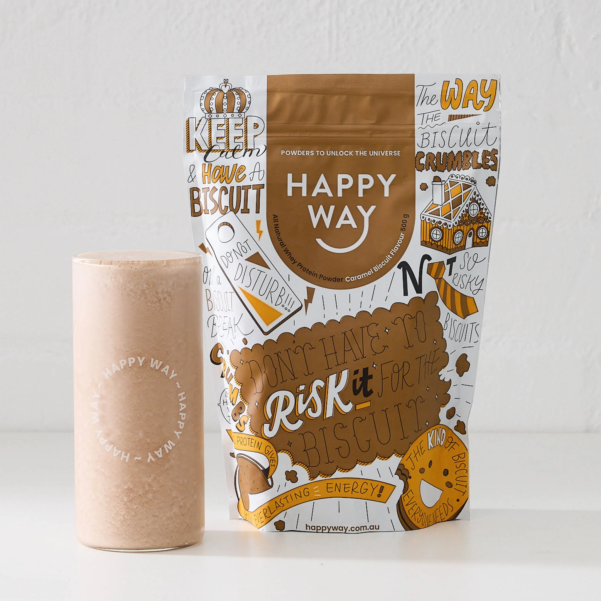 Caramel Biscuit Whey Protein Powder 500g - Image 5