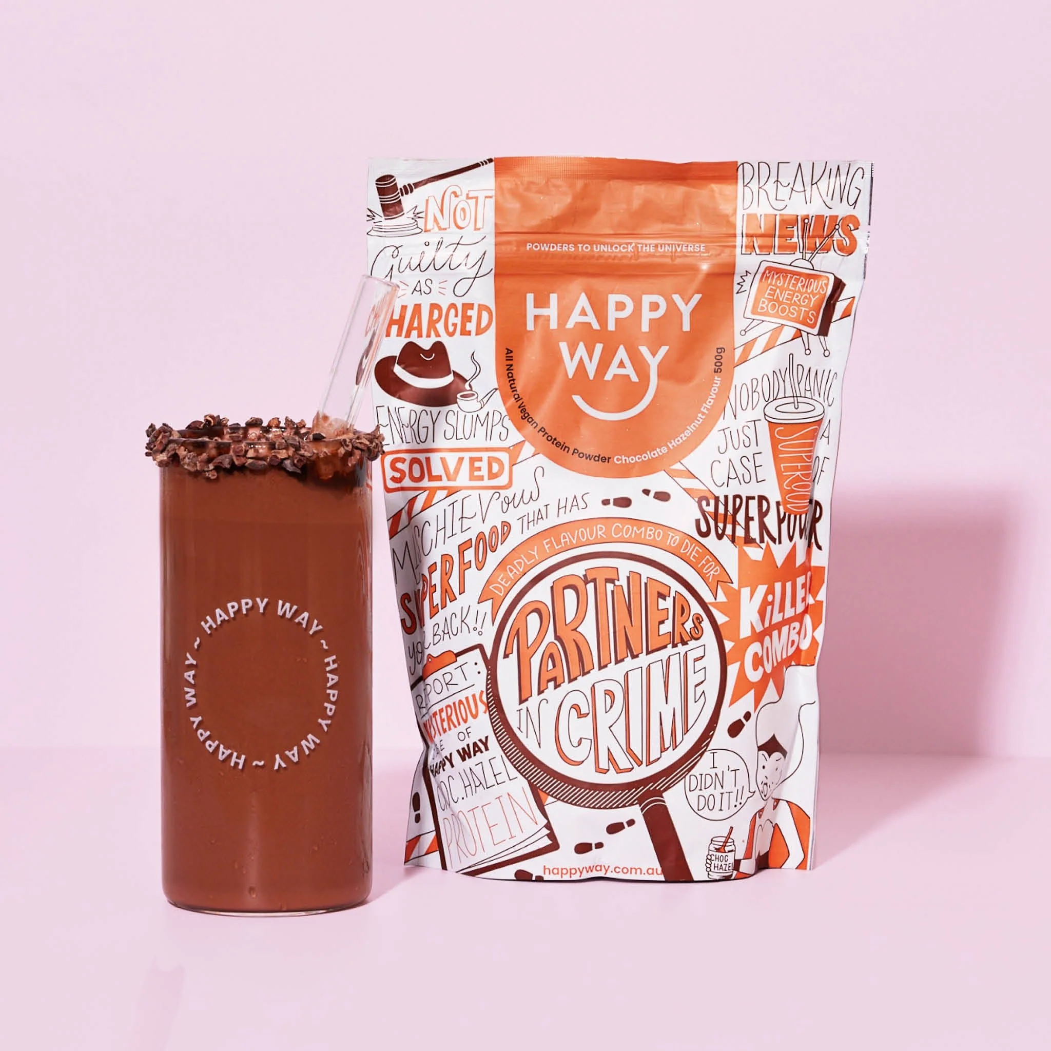 Chocolate Hazelnut Vegan Protein Powder 500g - Image 4