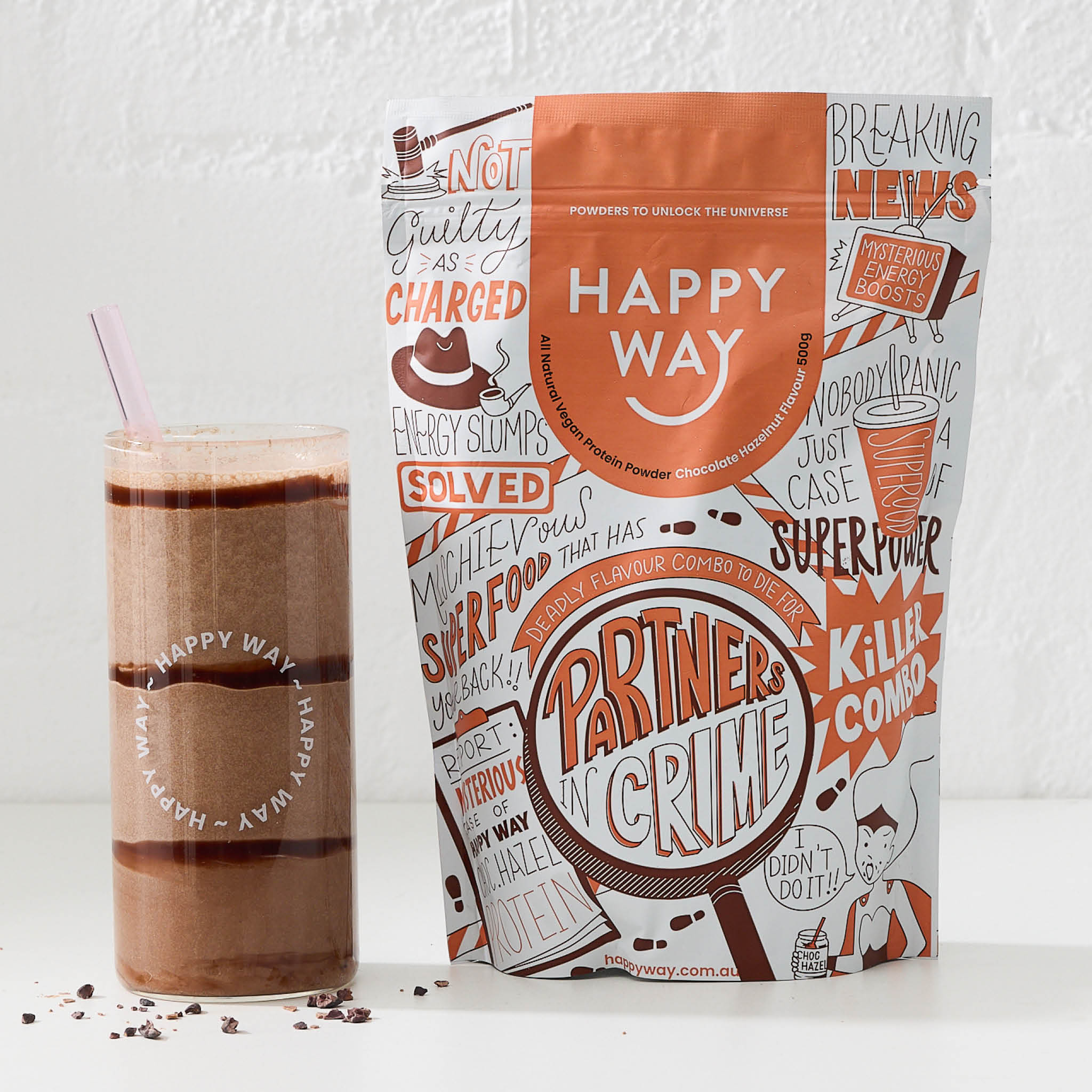 Chocolate Hazelnut Vegan Protein Powder 500g - Image 5