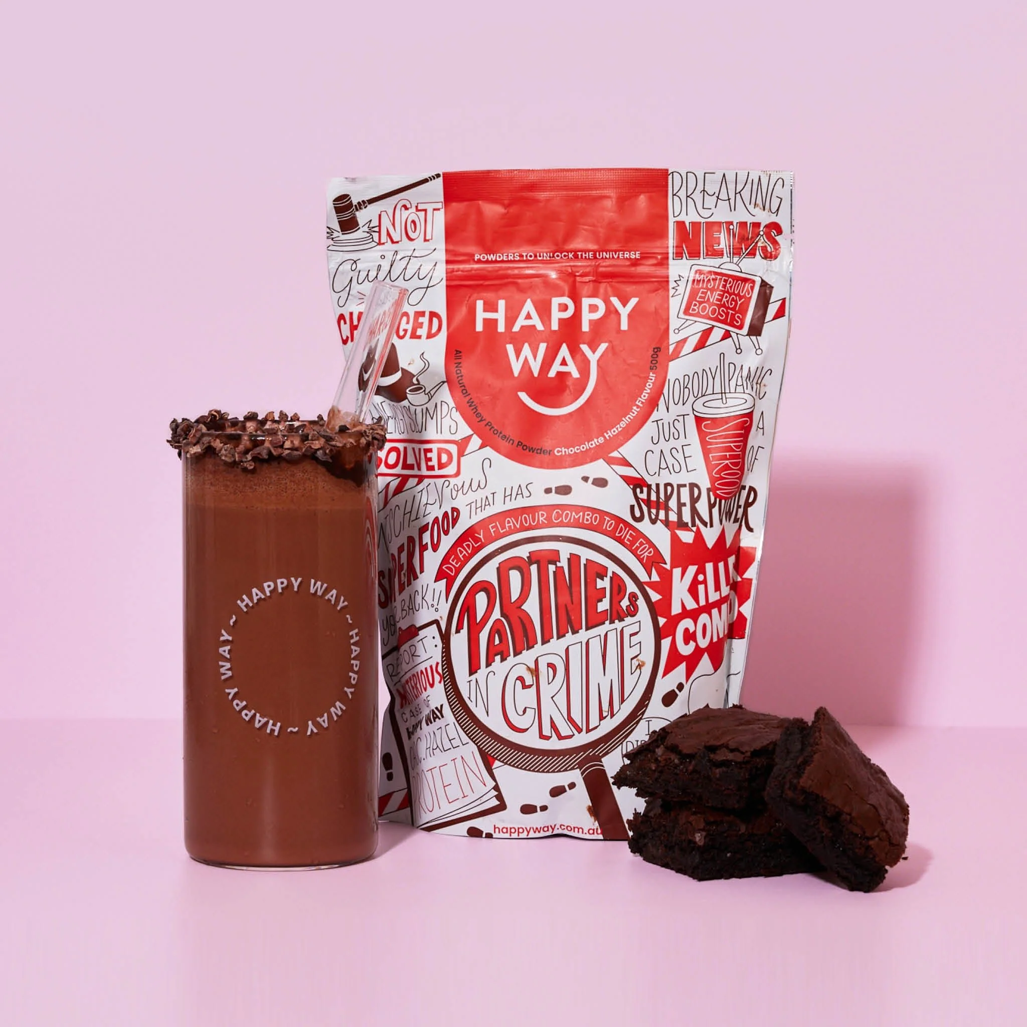 Chocolate Hazelnut Whey Protein Powder 500g - Image 4